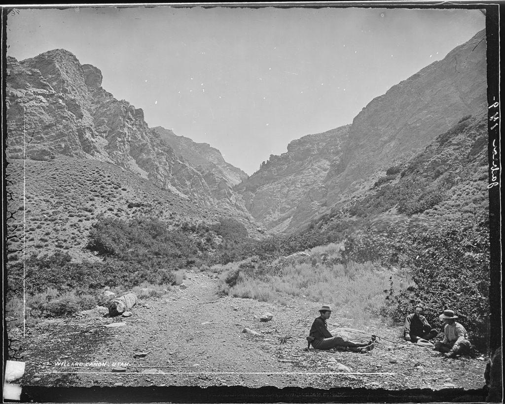Willard Canyon in Box Elder County,
taken in 1872.