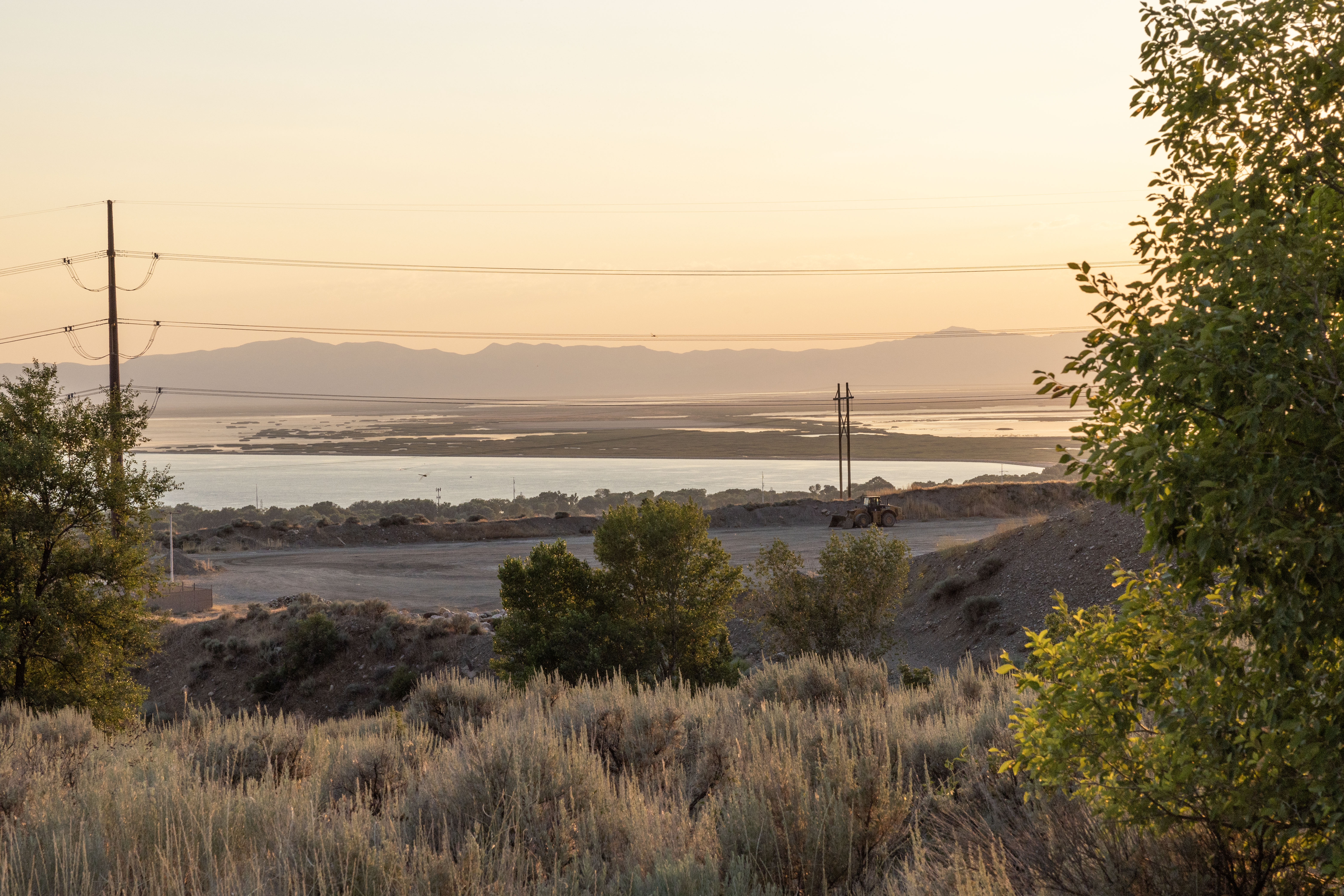 A part of the gravel pit mining operation as seen from the entrance to the trails around Willard Canyon in Willard on July 11.