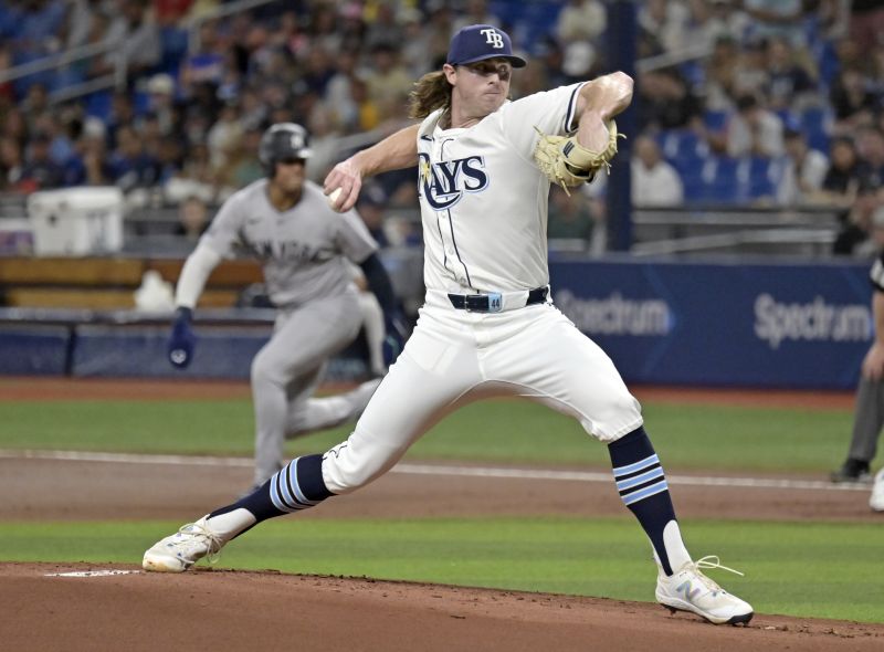 Rays pitcher Ryan Pepiot hospitalized with knee infection | KSL.com