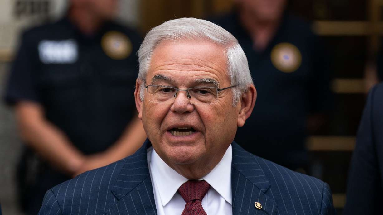 Sen. Bob Menendez, pictured leaving Manhattan federal court on July 16, will resign his seat effective Aug. 20, according to multiple sources.