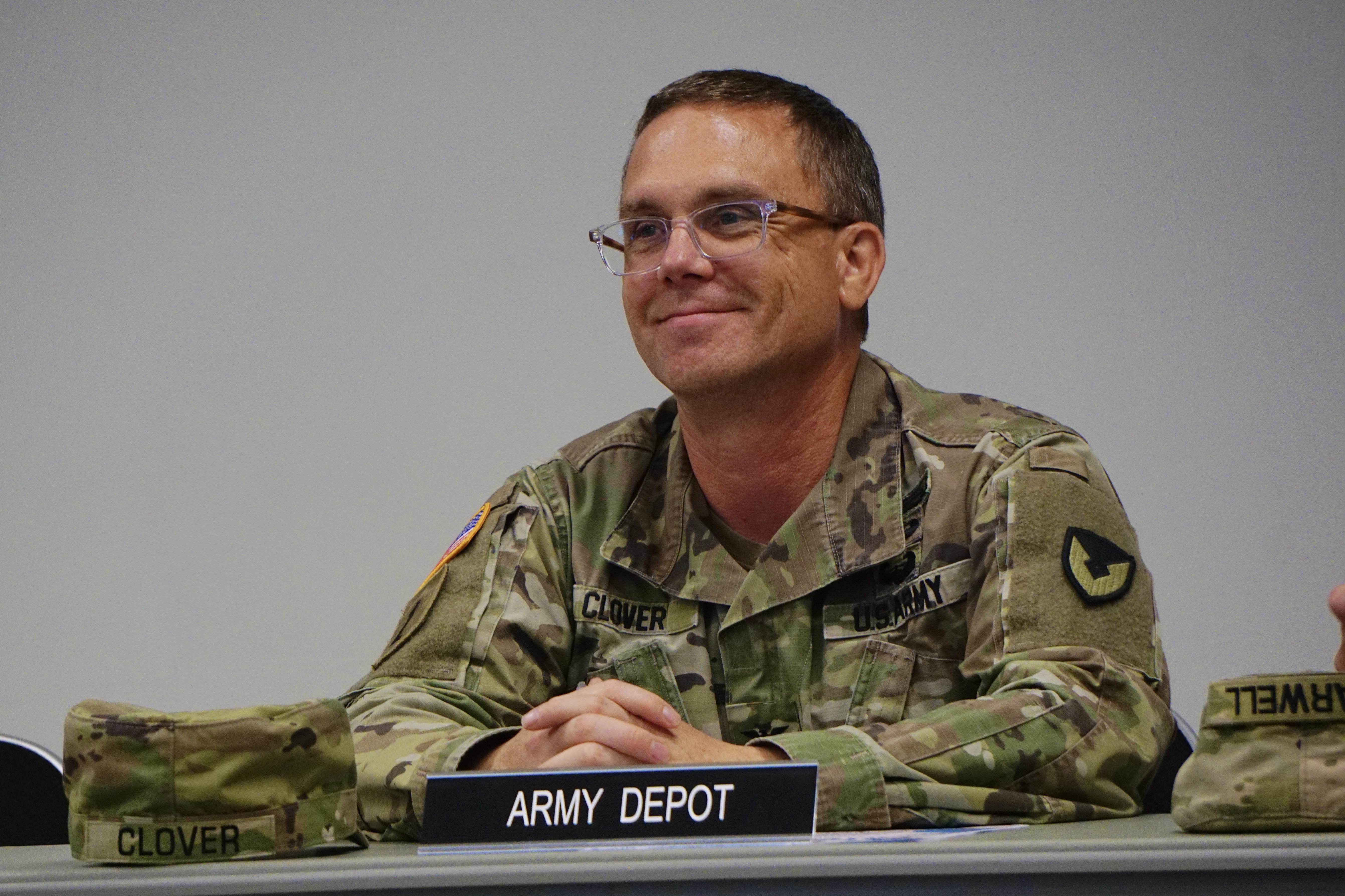 Col. Luke Clover made his first appearance at the Council of Governments meeting in Tooele, July 18.