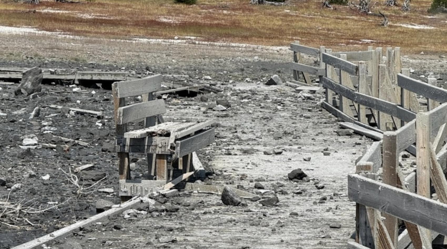 Biscuit Basin at Yellowstone National Park is temporarily closed following a massive explosion that was caught on camera Tuesday morning.