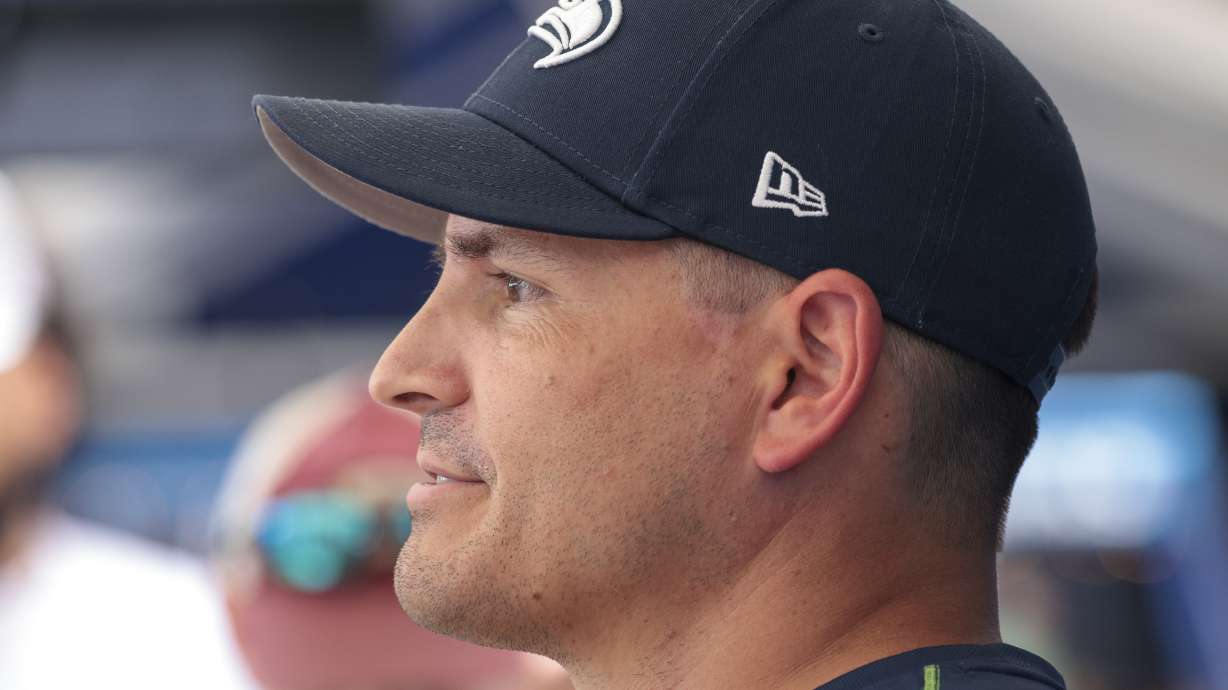 Seattle Seahawks head coach Mike Macdonald speaks to the media following NFL football training camp in Renton, Wash., Wednesday, July 24, 2024.