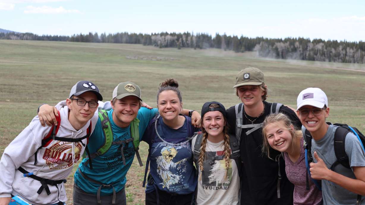 Teens participate in an outdoor camp organized by Glen Andersen, the founder of Rewild The Child. Andersen is inviting teens to ditch smartphones for one year.