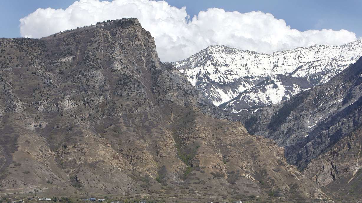 Kyhv Mountain in Provo is pictured in 2008. A federal bill introduced in the U.S. House of Representatives on Tuesday would restore a 20-year tradition where a resident planted a U.S. flag at the top of the mountain.