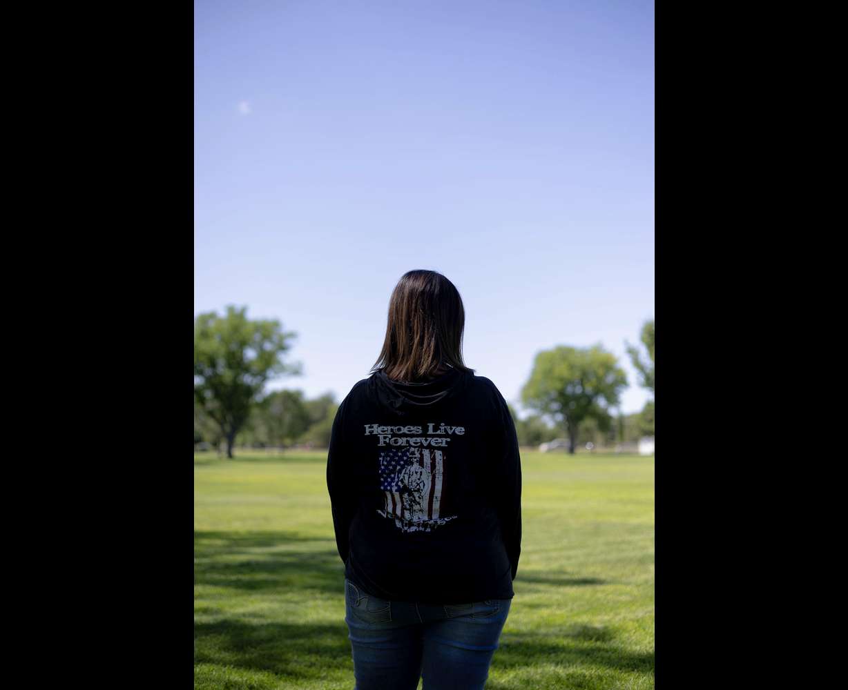 Misty foi fotografada em West Jordan na quinta-feira. Misty foi abusada sexualmente por Samuel Faber, que se declarou culpado e deve ser sentenciado em agosto.