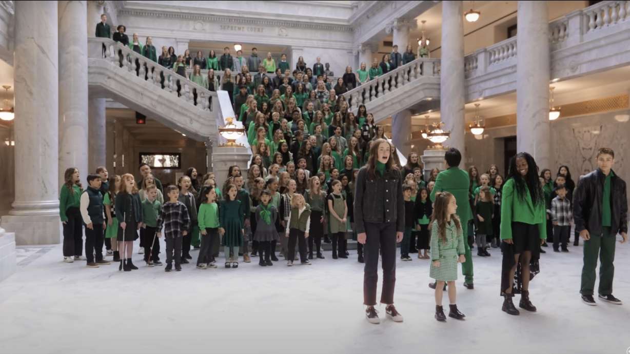 A video of a Utah children's choir singing a medley of songs from "Wicked" was published last month.