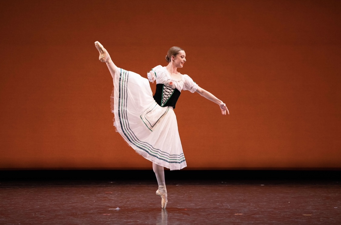 Ballet West II dancer Olivia Book performs "Abdallah" by August Bournonville at the 2022 Ballet West Academy Spring Show. Book is the first professional ballerina to have a limb difference.