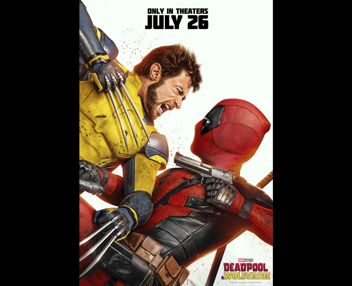 This image released by 20th Century Studios/Marvel Studios shows promotional art for "Deadpool & Wolverine."