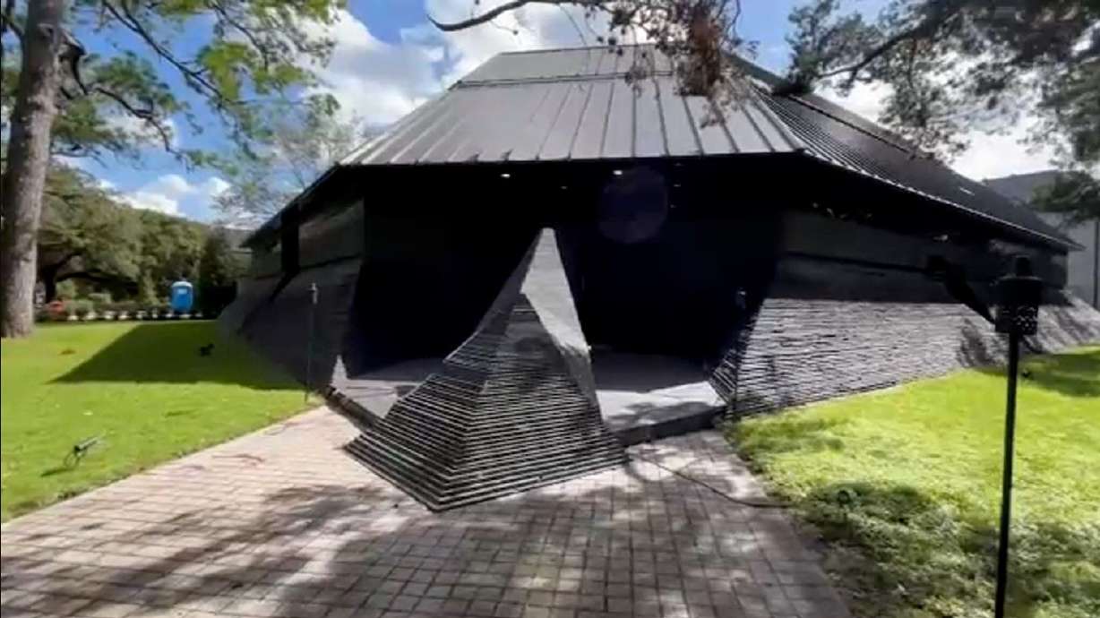 The eye-catching "Darth Vader" home off Buffalo Speedway in West University Place can be yours for nearly $4 million, but beware of its history.