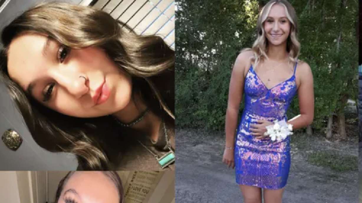 Photos of Jaxxlyn Michelle Cowley, a 16-year-old killed in a car crash over the weekend. Messages of remembrance are being posted on social media for Cowley and a man killed in a fiery crash near Price over the weekend.