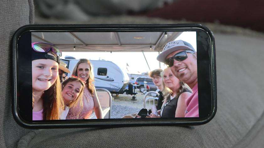 The Davis family camping at Country Fan Fest. They say a stranger attacked them after the event on Saturday.