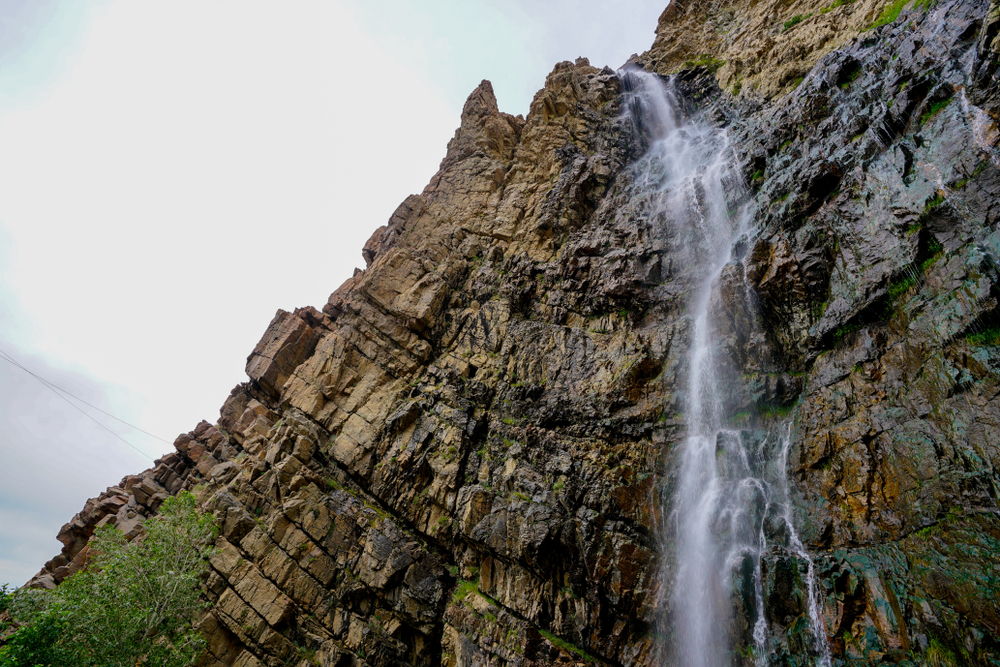 The waterfall at Waterfall Canyon east of Ogden.