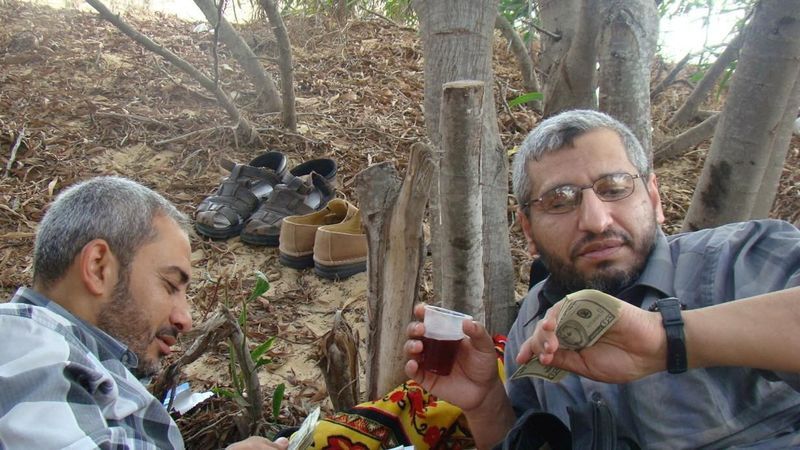 Picture said to show leader of Hamas' military wing, known as Al-Qassam Brigades, Mohammed Deif in a location given as Gaza Strip in this handout picture released on Jan. 7.