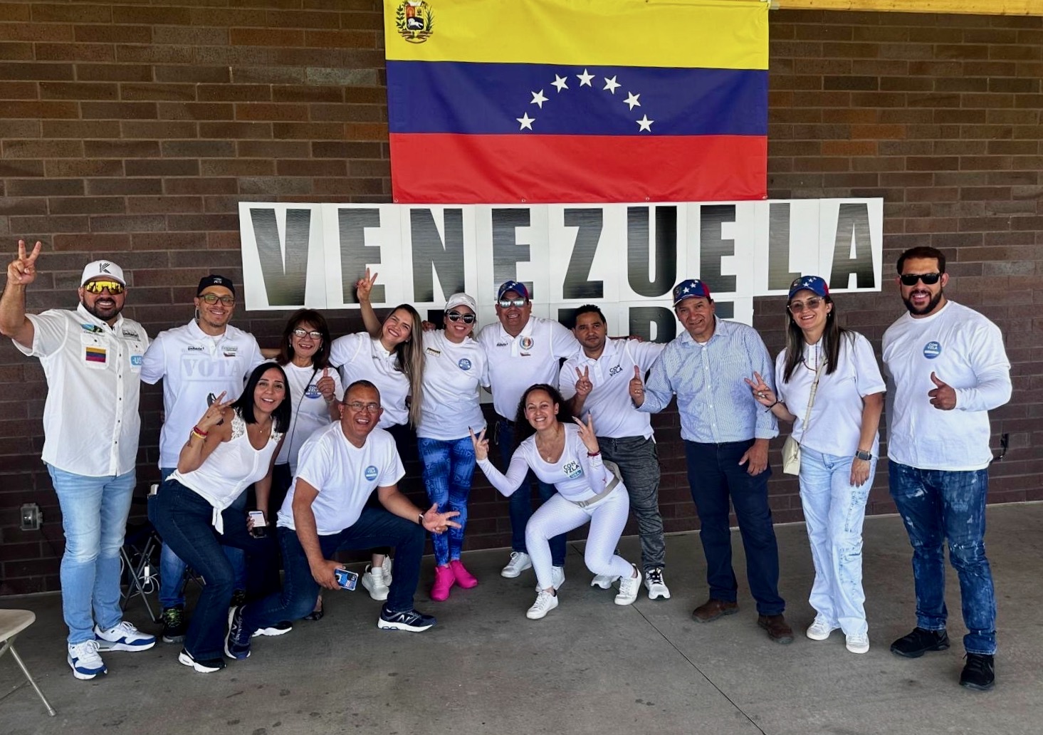 Members of Comando ConVzla in Utah, part of a global coalition of foes of the government of President Nicolás Maduro government, in an undated photo.