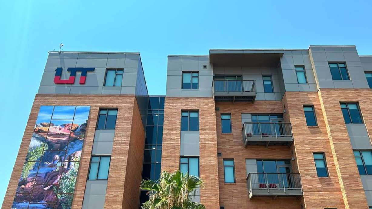 Campus View Suites III rise into a sunny July day, St. George, July 23.