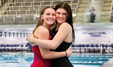 Sisters Kennedy Bennett and Taylor Bennet were named All-American for their performance in the 200 freestyle relay.