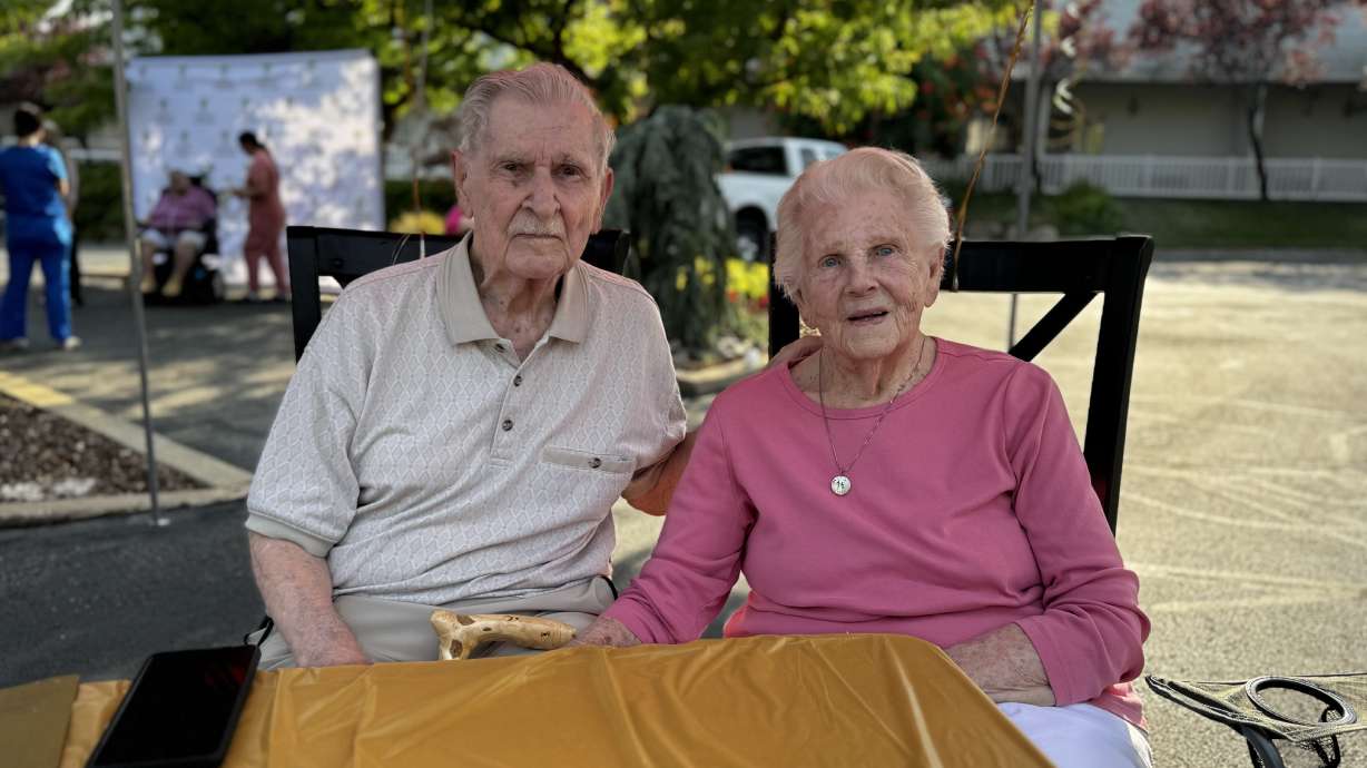 Hap and Gladys Link, both 97, celebrate their 75th wedding anniversary Friday in Ogden.