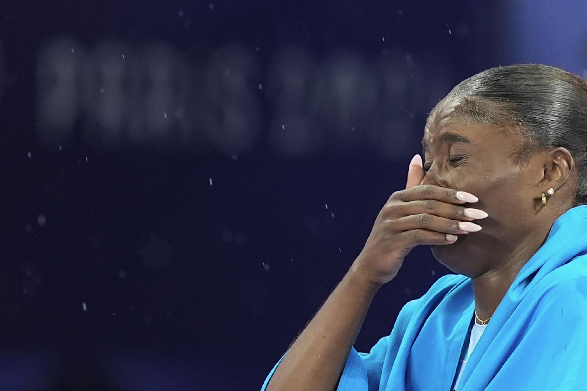 Julien Alfred, of Saint Lucia, reacts after winning the women's 100-meter final at the 2024 Summer Olympics, Saturday, Aug. 3, 2024, in Saint-Denis, France. 