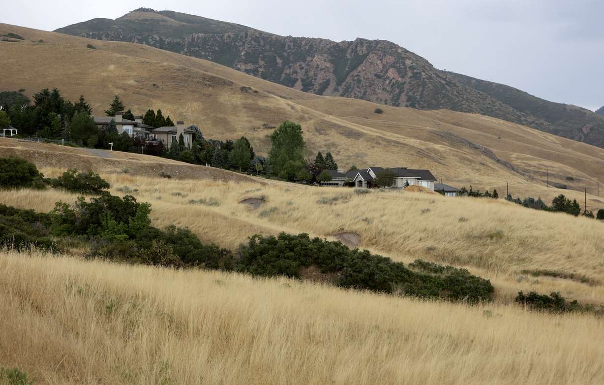 Dry conditions are pictured in Salt Lake City on Monday. Utah fire resources will remain in-state for now as dry conditions return to the state and increase fire potential.