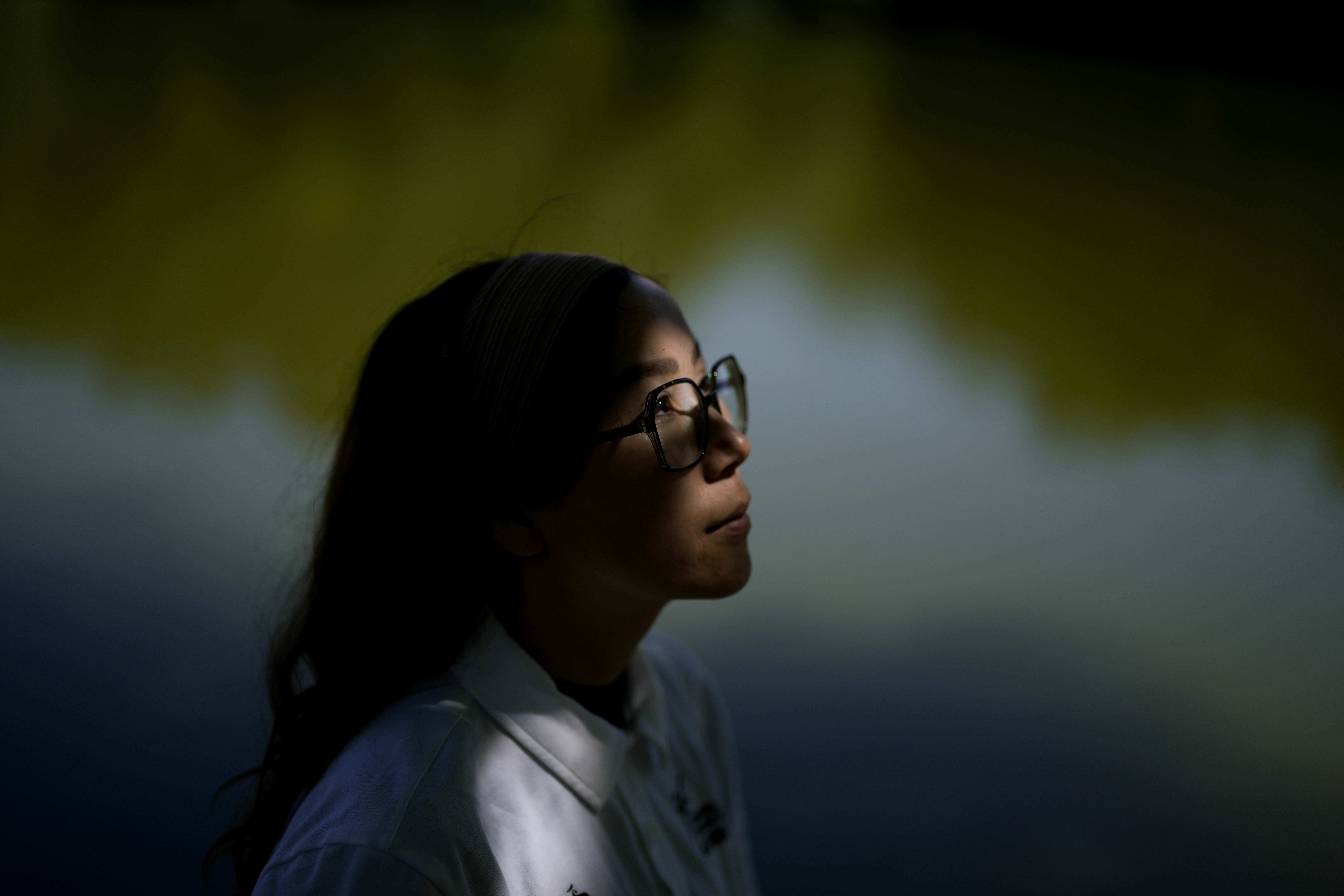 Afghan Taekwondo Paralympian Zakia Khudadadi, part of the Refugee Olympic Team, poses for a photo during an interview with The Associated Press at the 2024 Summer Olympics, Monday, Aug. 5, 2024, in Paris, France. 