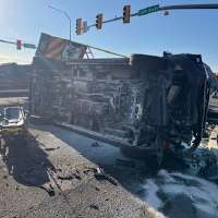 SUV collides with ambulance carrying 90-year-old, 4 emergency responders