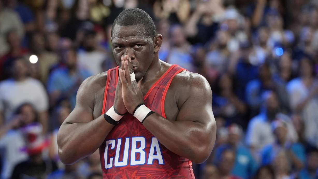 WATCH: Cuban wrestler with WWE-style celebration after winning Olympic ... WATCH: Cuban wrestler with WWE-style celebration after winning Olympic ...