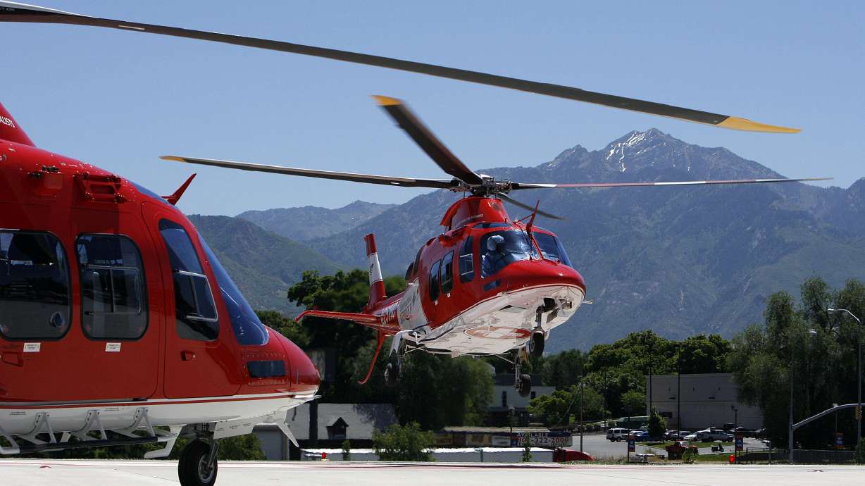 A man was transported to a hospital via helicopter after a four-wheeler accident Tuesday.