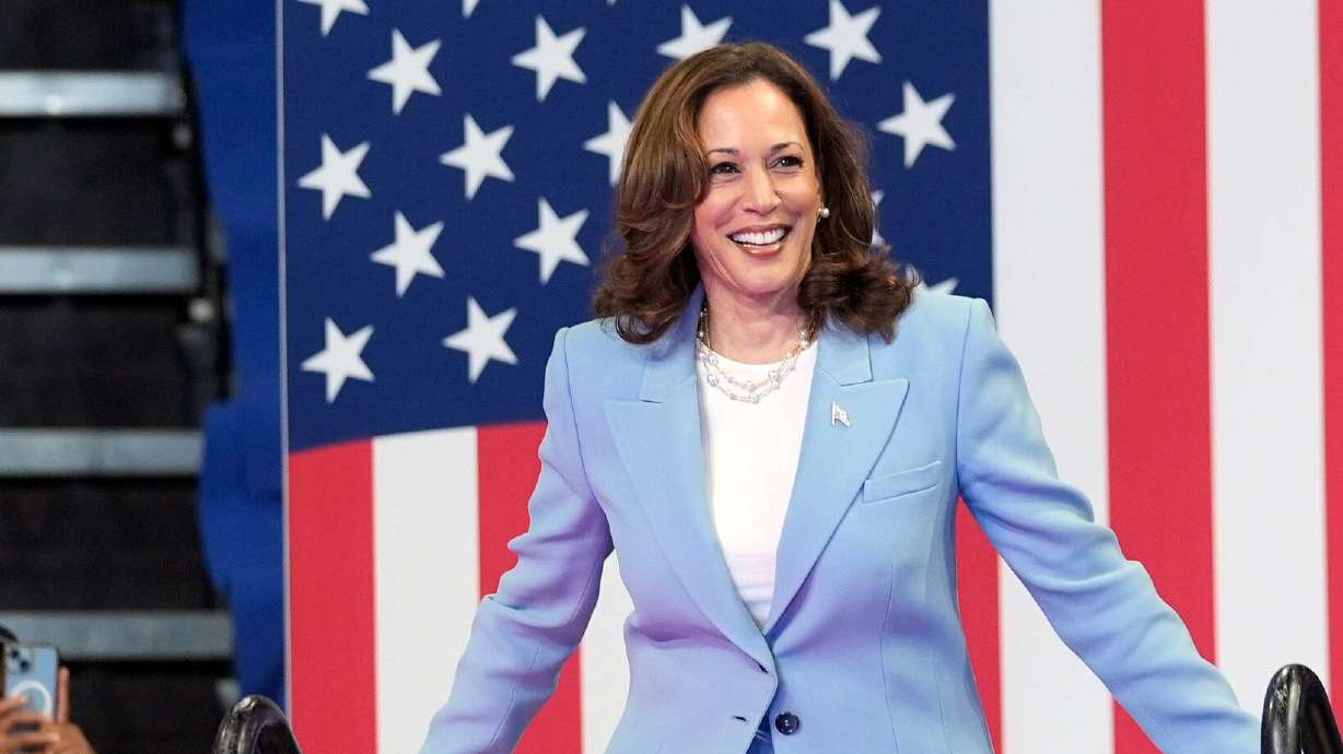 Vice President Kamala Harris speaks at a campaign rally, July 30 in Atlanta. Harris' rapid rise to the top of Democratic ticket may have disrupted the battle over the Senate majority taking place in the West.