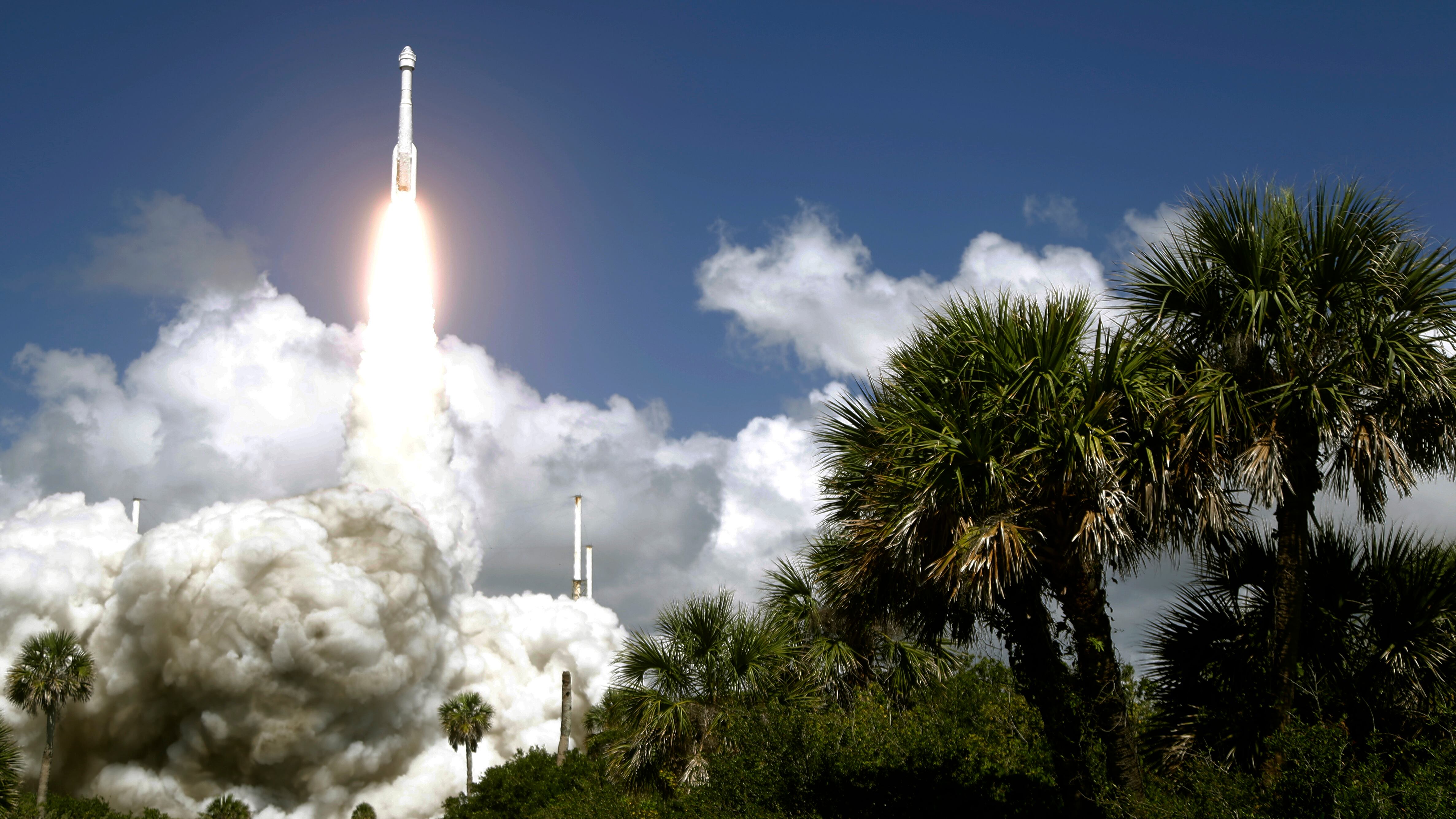 Boeing's Starliner capsule, atop an Atlas V rocket, lifts off from launch pad at Space Launch Complex 41, June 5 in Cape Canaveral, Fla. NASA astronauts Butch Wilmore and Suni Williams were headed to the International Space Station.