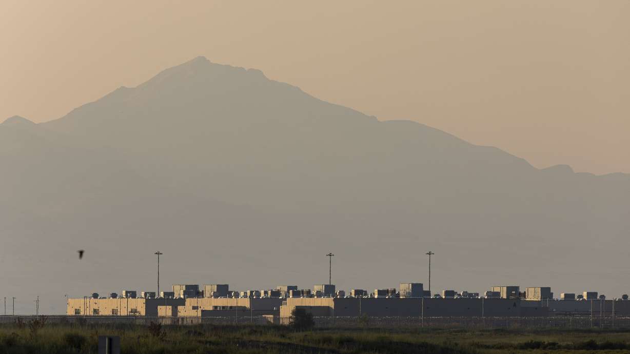 The Utah State Correctional Facility in west Salt Lake City on Aug. 7, 2024. A Utah Department of Corrections sergeant died Sunday in a one-vehicle rollover near the prison.