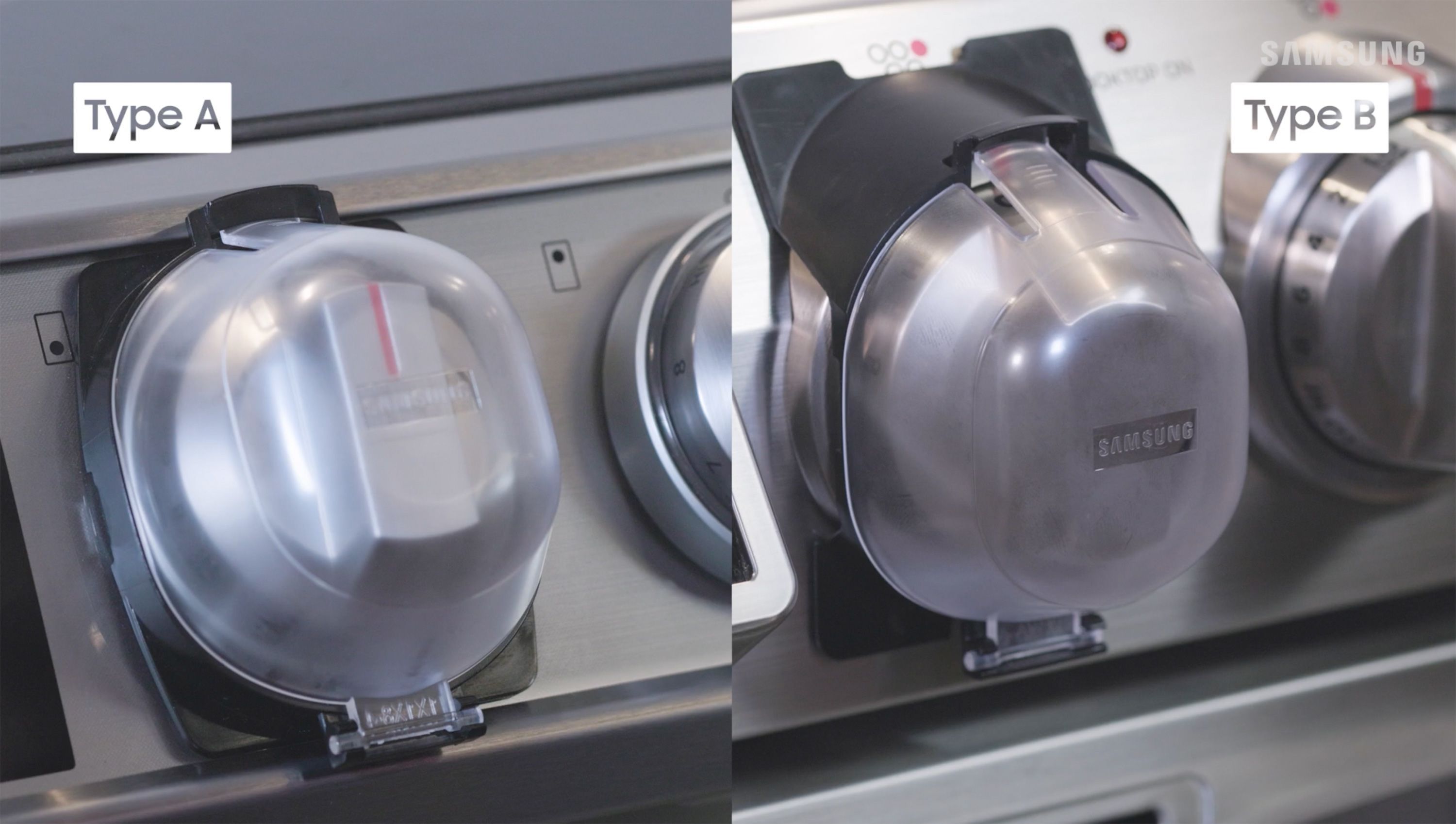 Samsung announced Thursday it is recalling knobs on some of its electric stoves. Knobs here are shown with knob covers.