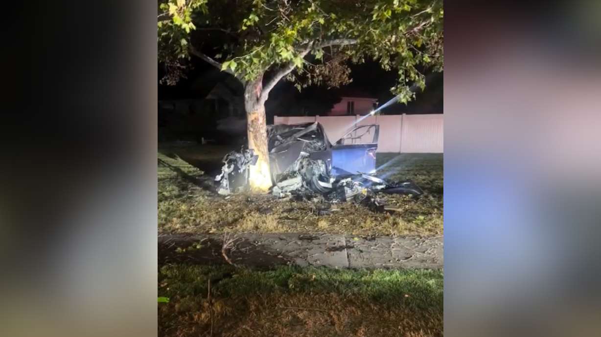 A 17-year-old was flown to the University of Utah Burn Center after a car crash in the early morning hours on Thursday, Aug. 8, 2024.