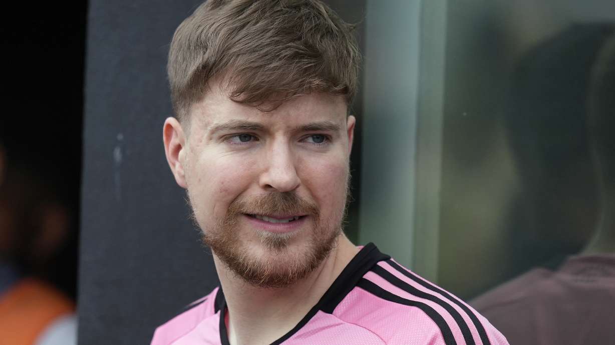 Jimmy Donaldson, the popular YouTube video maker who goes by MrBeast, attends a soccer match March 10 in Fort Lauderdale, Fla. A confidential memo shows that he has ordered a full assessment of the internal culture in his YouTube empire.