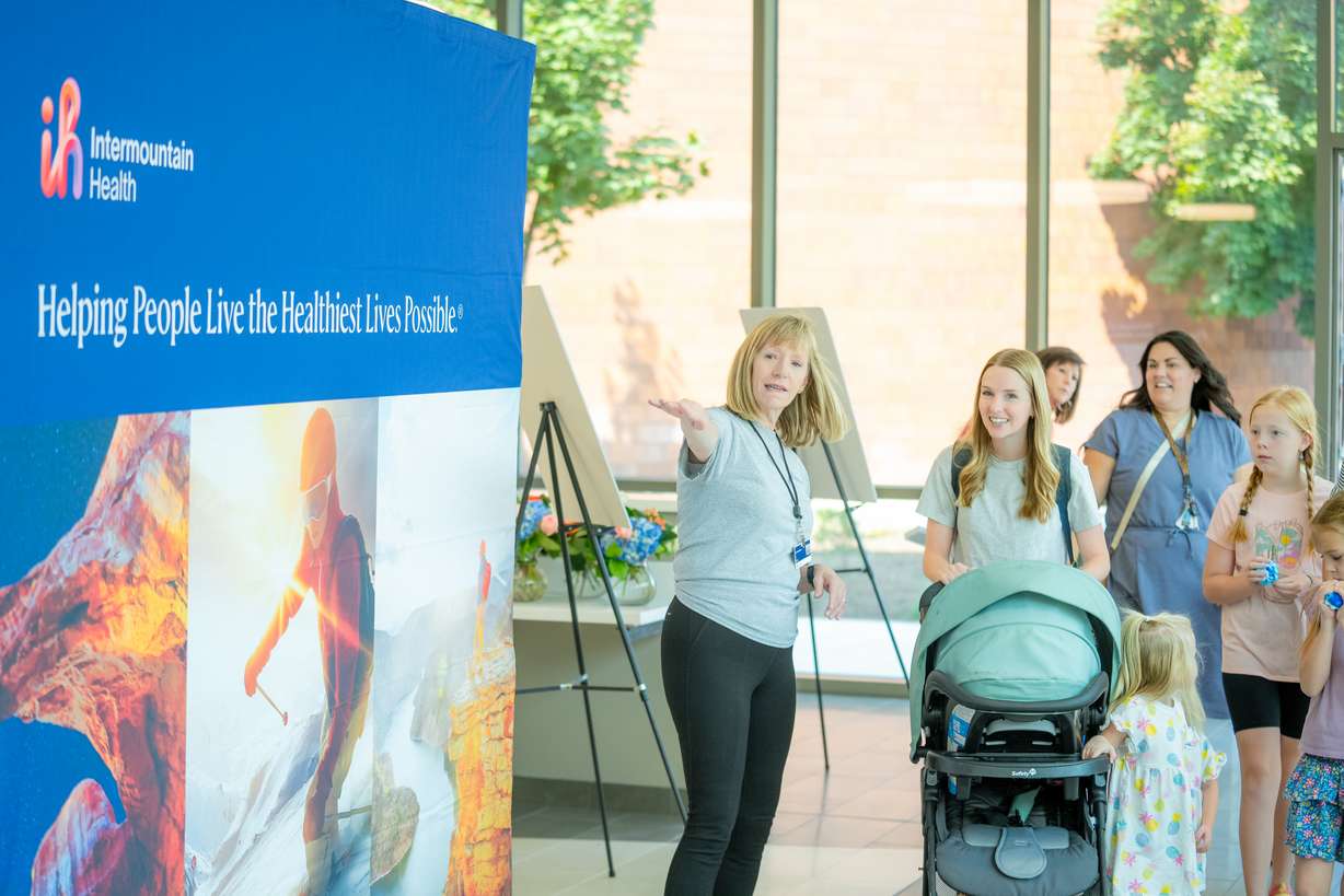 Community members toured a new four-story tower at Logan Regional Hospital on Thursday following a ribbon-cutting ceremony.