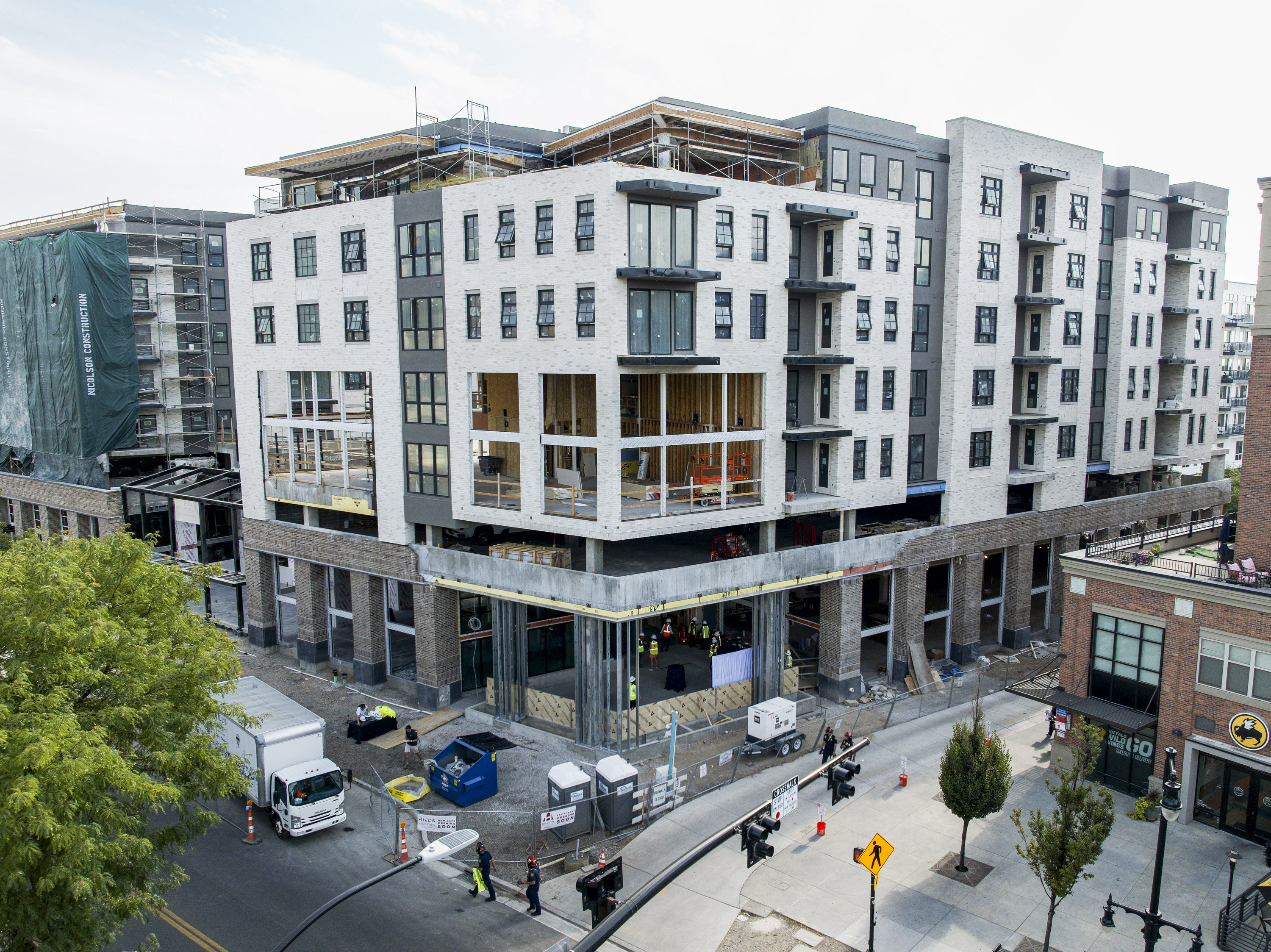 The Sugar Alley building stands after a groundbreaking ceremony held by Leave Room For Dessert Eateries at the future site of Hearth and Hill and also Hill’s Kitchen, both ground floor, in Salt Lake City on Thursday.