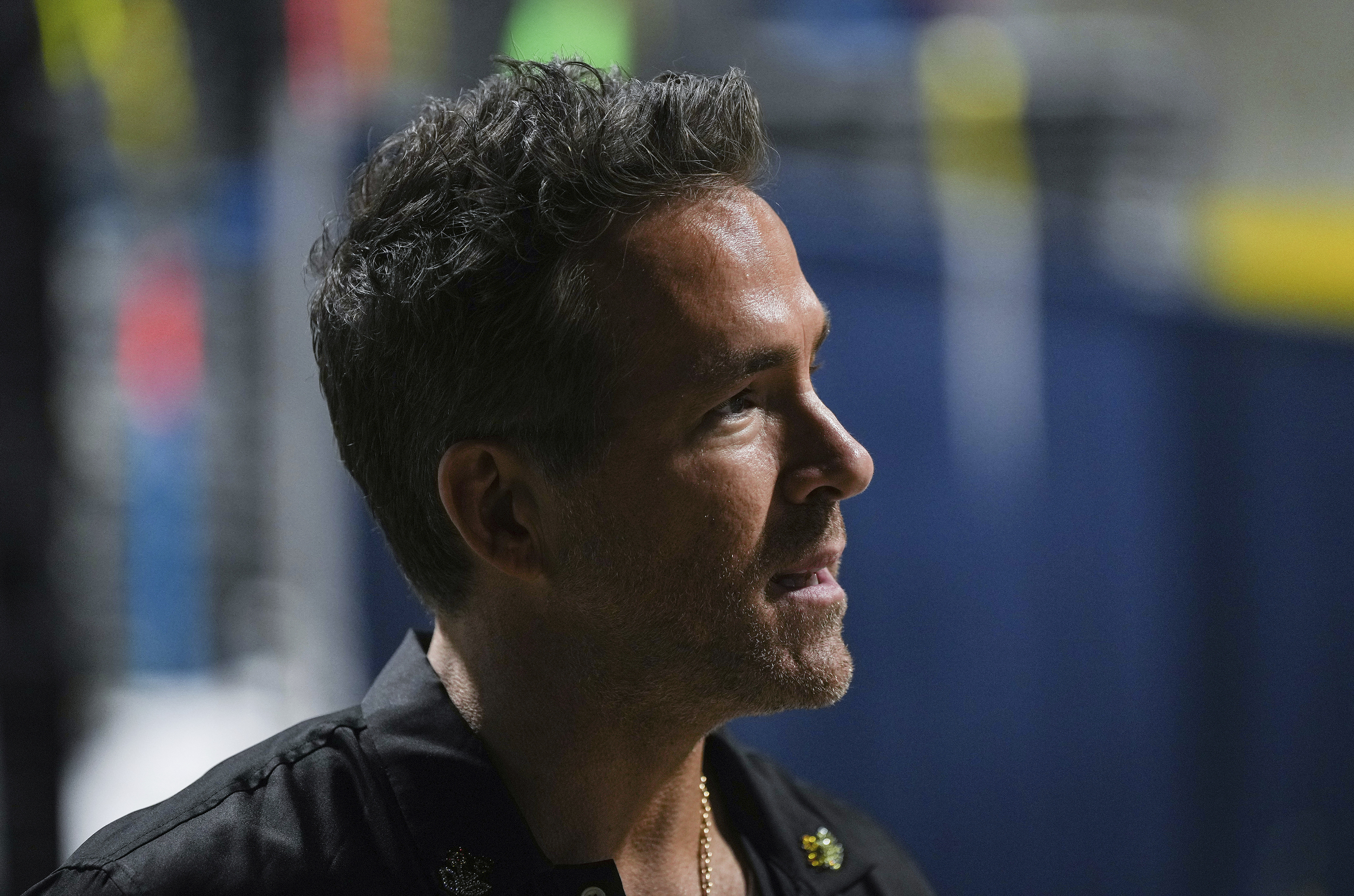 Wrexham co-owner, actor Ryan Reynolds, arrives to watch the team play an international friendly soccer match against the Vancouver Whitecaps in Vancouver, British Columbia, Saturday, July 27, 2024. 