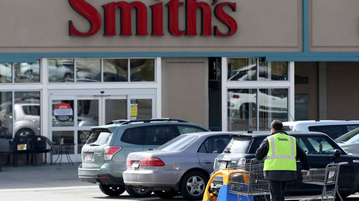 Employees working at Smith's grocery store locations in Layton and Kaysville stopped a man from swapping altered gift cars, police say.