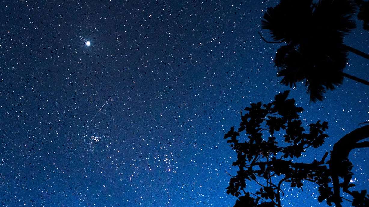 The annual Perseid meteor shower in the night sky on Aug. 14, 2023, in Ratnapura, Sri Lanka. It's that time of summer to watch the most anticipated meteor shower of the year: the dazzling display known as the Perseids.
