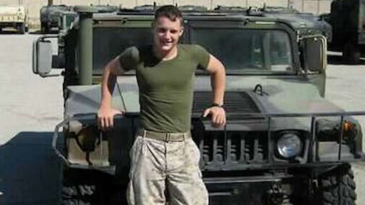 Lance Cpl. Luke Yepsen is seen in this undated photo. Yepsen's brother is the deputy director of a group that helps veterans heal through art, music and photography.