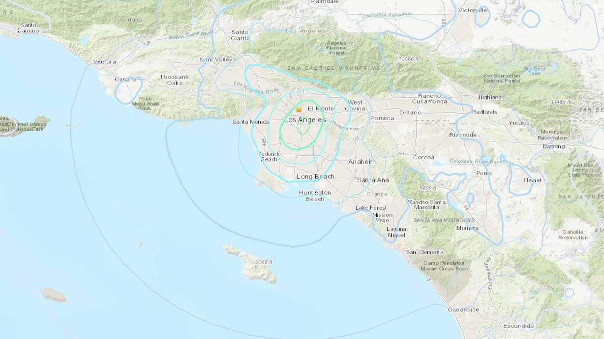 A magnitude 4.4 earthquake occurred in Los Angeles late Monday morning, according to the U.S. Geological Survey.
