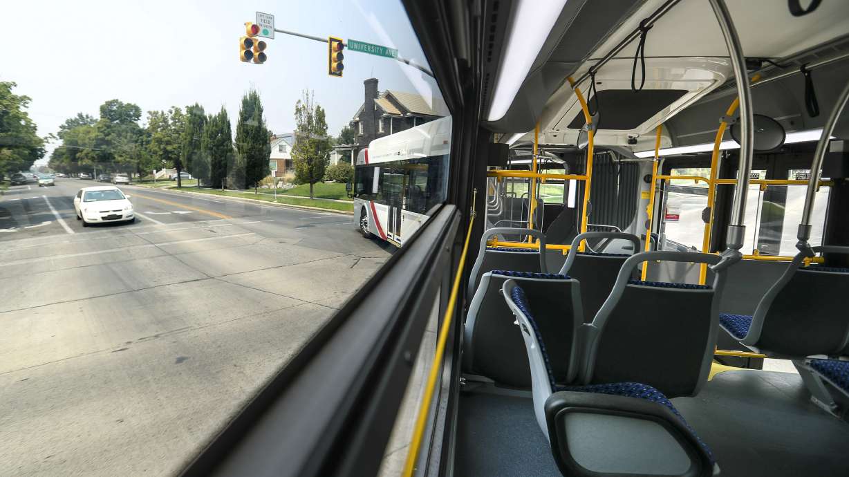 Utah Transit Authority conducts a UVX test run on Aug. 10, 2018. Fare will be collected to ride the service beginning on Sunday, the first time since it debuted in 2018.