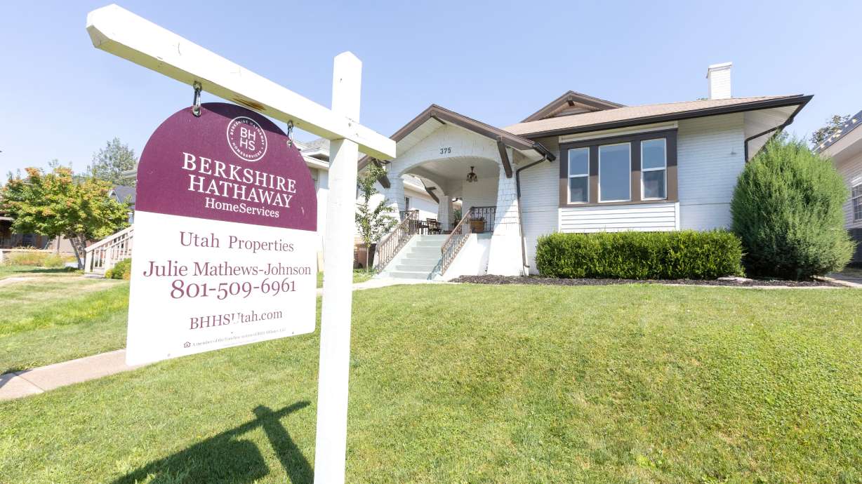 A home for sale in Salt Lake City on July 29. Redfin reports rising home prices and affordability challenges as 4 new cities join the trillion-dollar club.