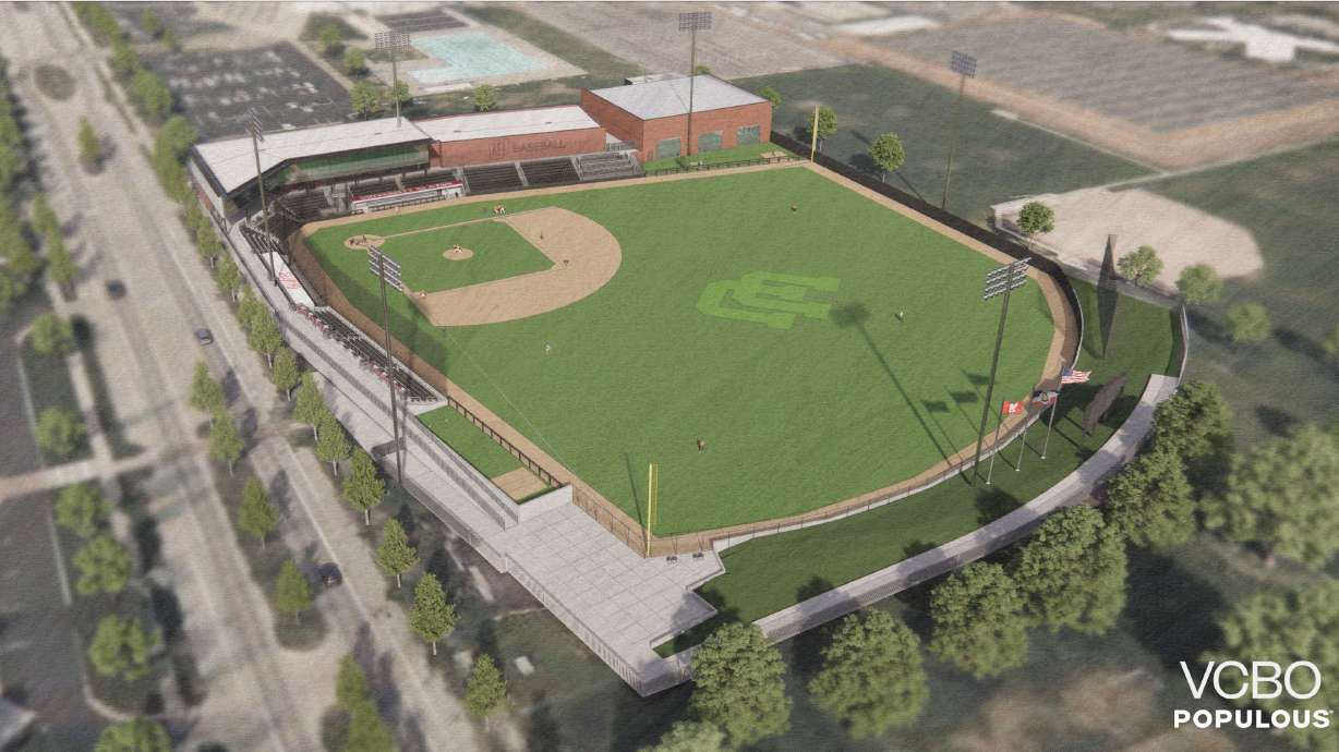 An artist rendering of the future Charlie Monfort Field at America First Ballpark. The university's board of trustees voted Tuesday to name the new field after Monfort after receiving a $10 million donation from the Colorado Rockies co-owner.
