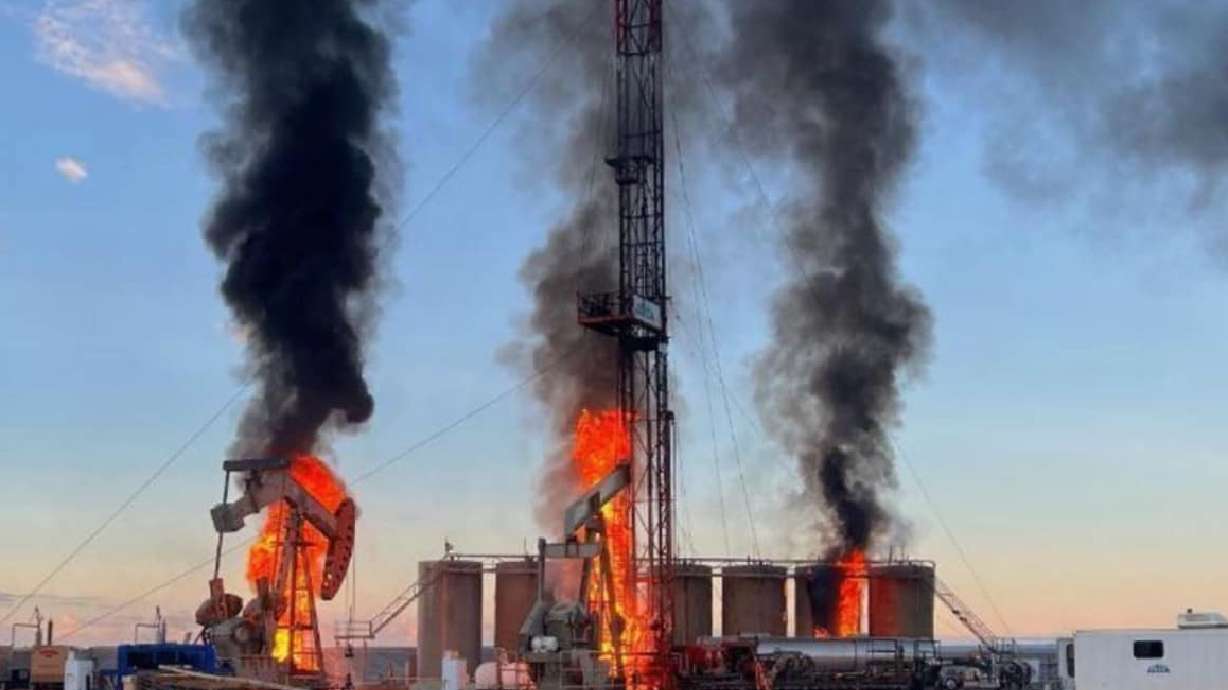 One person was transported to the hospital in critical condition after an oil rig explosion on Wednesday.