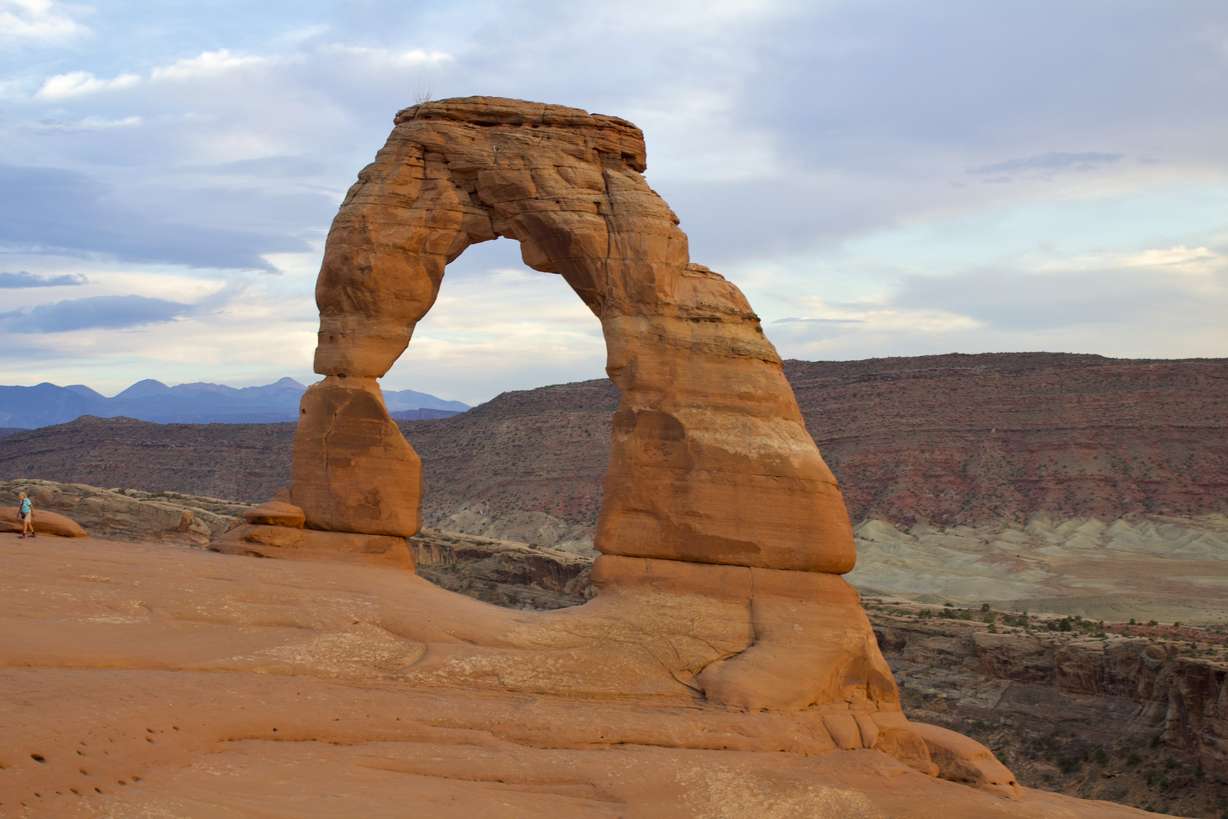 Delicate Arch, the most widely recognized of Utah's more than 6,000 natural arches, at Arches National Park near Moab, Sept. 22, 2020.
