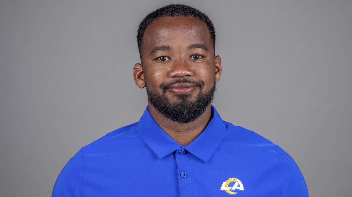 FILE - Ra'Shaad Samples of the Los Angeles Rams NFL football team is shown, June 7, 2022.