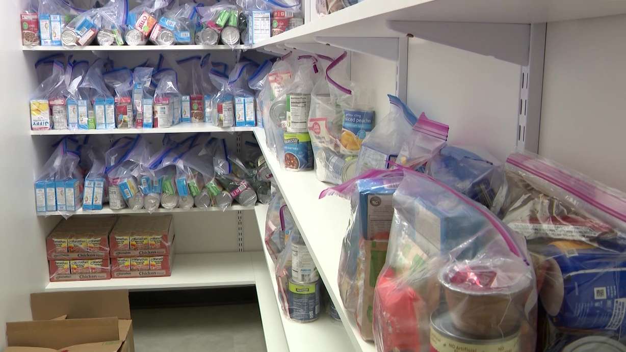 A food pantry for teens in need is part of the new Ogden High School youth center in Ogden.