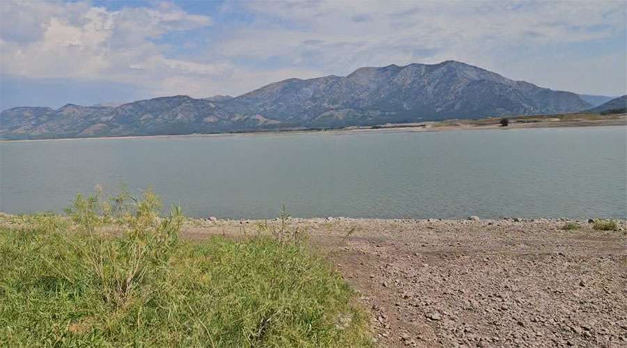 This photo shows the Palisades location where Ethan Young, 7, disappeared in the water and was found about eight feet from the shoreline.