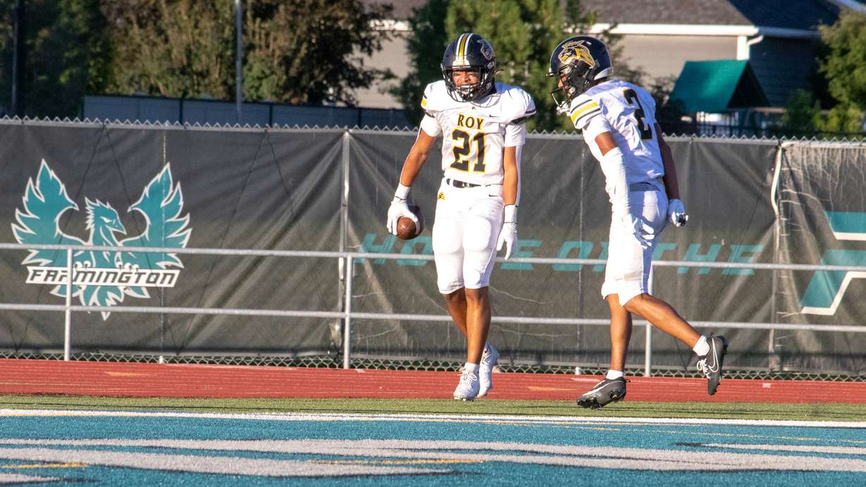 Farmington and Roy met up in the season opener at Farmington High on Aug. 16, 2024. Roy won 38-14.